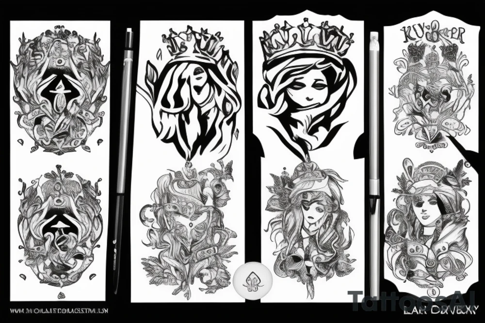 A king overthrown by love. tattoo idea