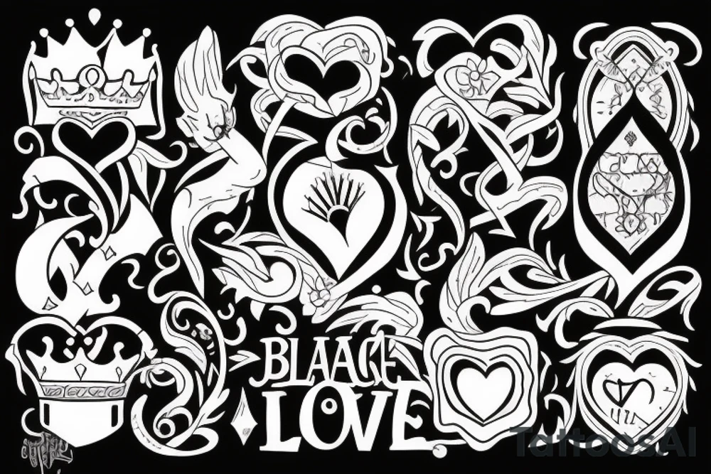 A king overthrown by love. tattoo idea