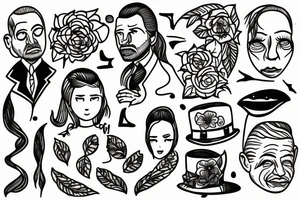 Existentialist dad with daughter tattoo idea