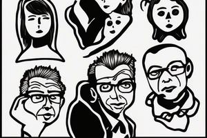 Existentialist dad with daughter tattoo idea