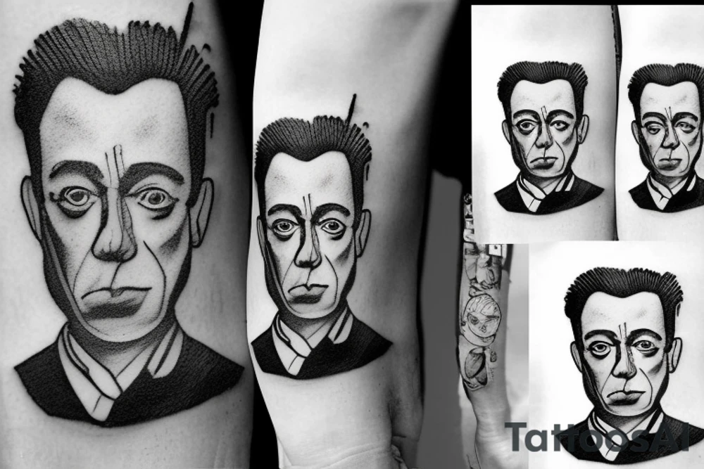 Father, husband, writer, absurdism, reading, Albert Camus, Sinatra tattoo idea