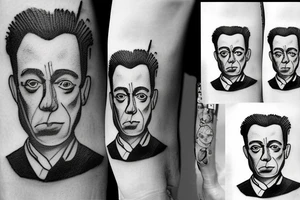Father, husband, writer, absurdism, reading, Albert Camus, Sinatra tattoo idea