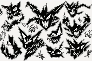 haunter pokemon, scary tattoo idea