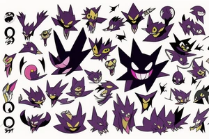 haunter pokemon, scary tattoo idea