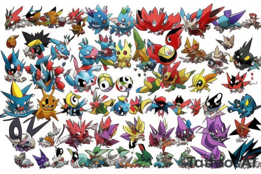 scary pokemon tattoo idea