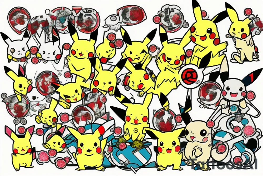 dead Pikachu tattoo idea