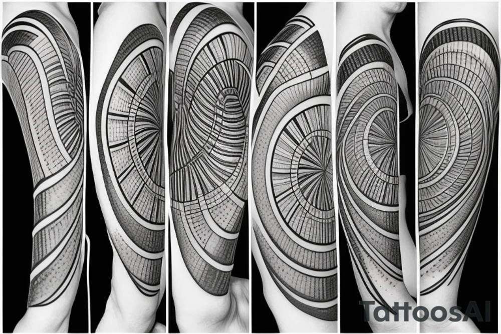 1.6180339, Fibonacci sequence spiral tattoo idea