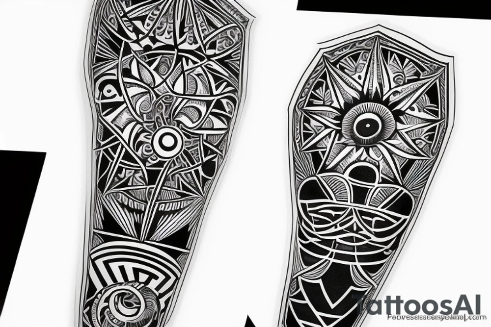 forearm black power tattoo idea