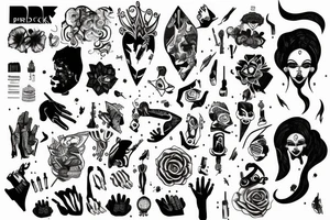 Black pride forearm sleeve tattoo idea