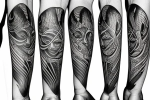 Black pride forearm tattoo idea