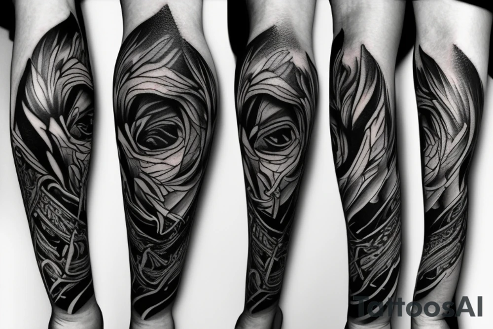 Black pride forearm tattoo idea