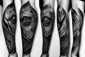 Black pride forearm tattoo idea
