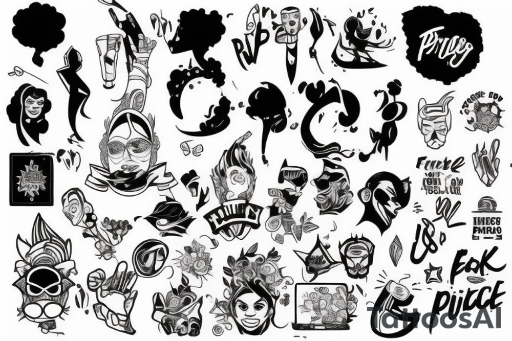 Black pride forearm tattoo idea