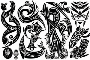 Black pride forearm tattoo idea