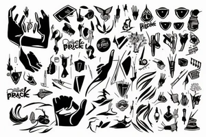 Black pride forearm tattoo idea