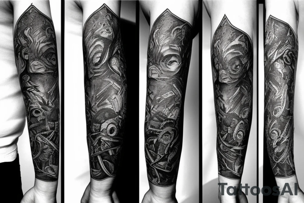 Black pride forearm tattoo idea