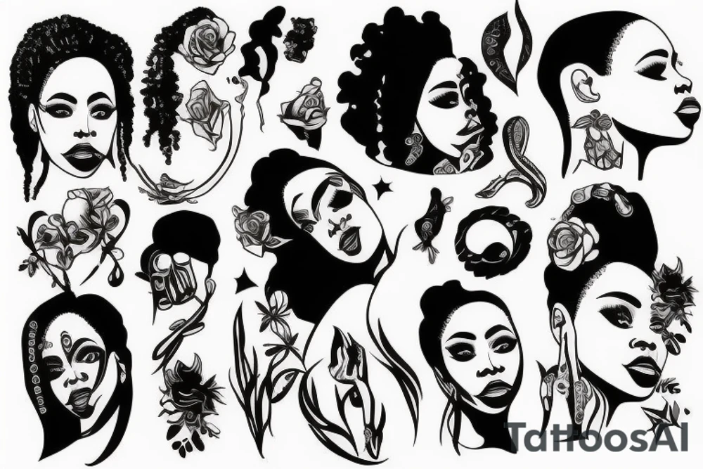 Black pride forearm tattoo idea