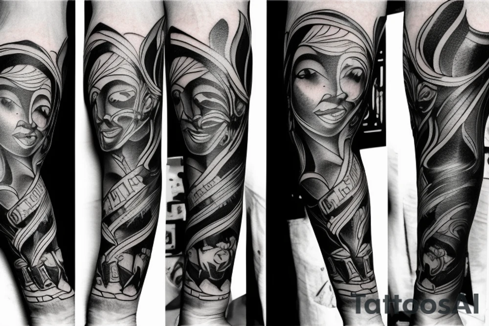 Black pride forearm tattoo idea