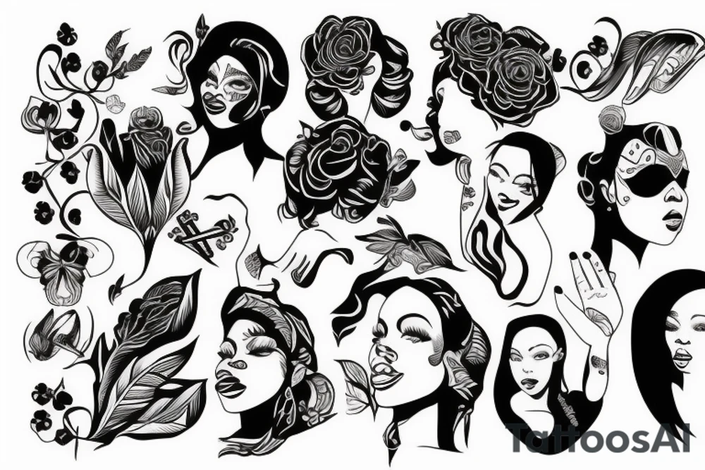 Black pride forearm tattoo idea