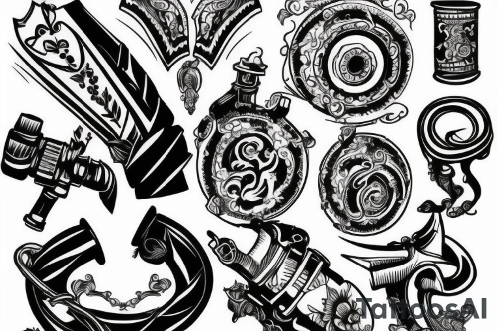 Cannon from back tattoo idea