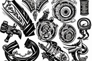 Cannon from back tattoo idea