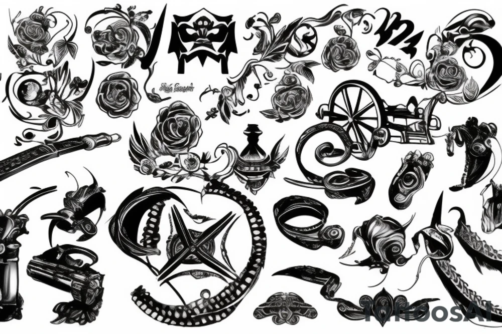 Cannon from back tattoo idea