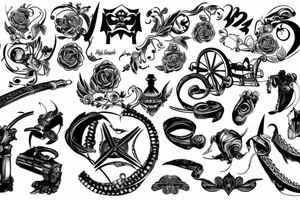 Cannon from back tattoo idea