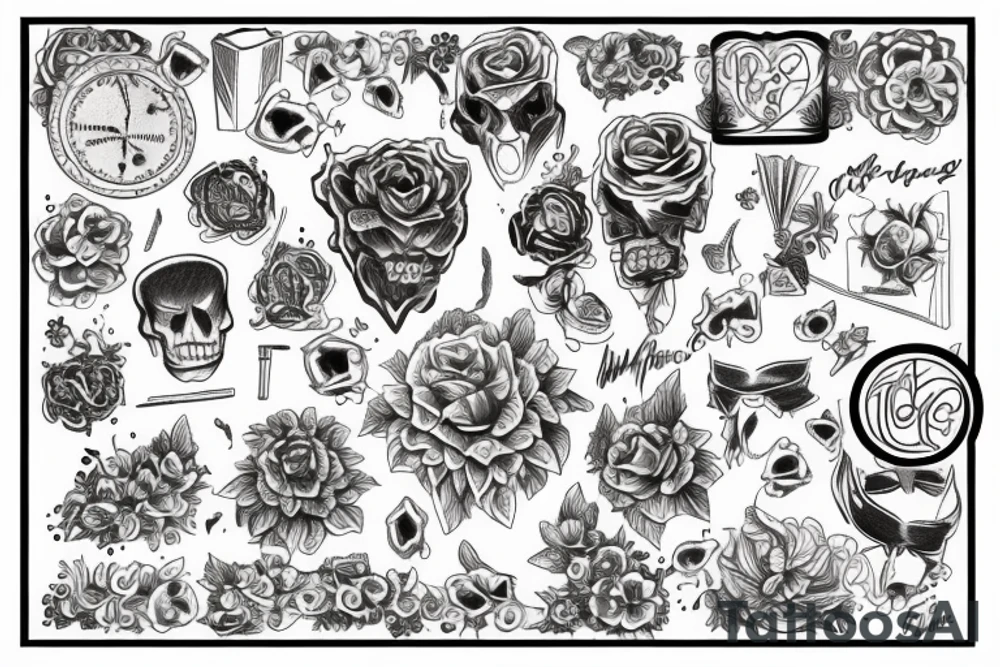 Gift box tattoo idea