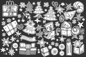 Christmas Gift box tattoo idea