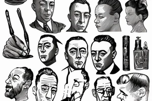 Albert Camus writing for the newspaper. tattoo idea
