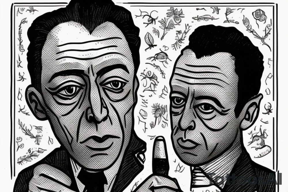 Albert Camus writing for the newspaper. tattoo idea