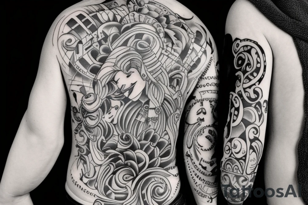 Father and daughter artwork. tattoo idea
