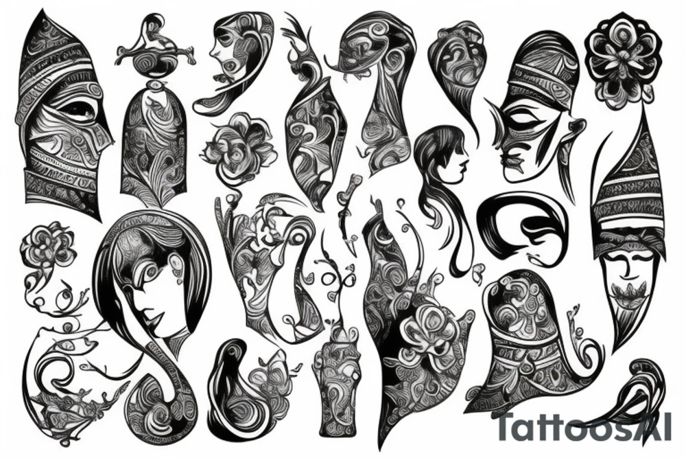 Mediterranean tattoo idea