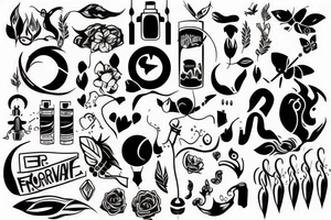 Idea of always moving forward with a design tattoo idea