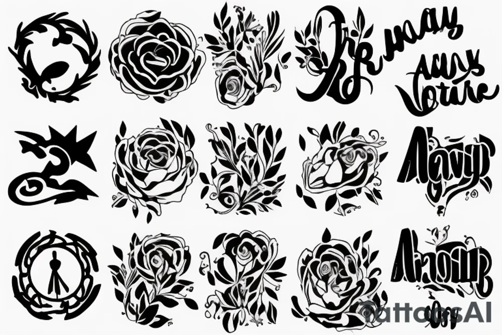 Idea of always moving forward with a design tattoo idea