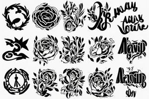 Idea of always moving forward with a design tattoo idea