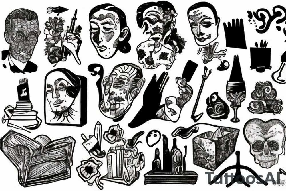 French existentialism. tattoo idea