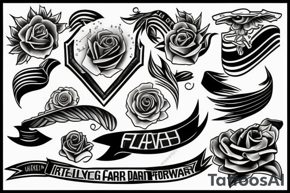 Always moving forward tattoo idea