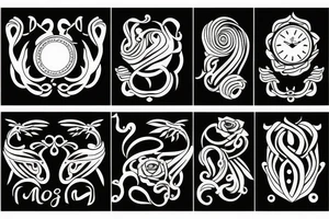 Always moving forward linear tattoo idea