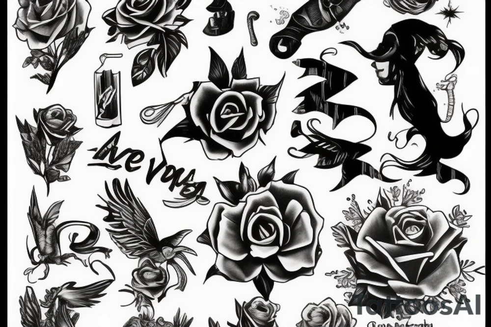 Never give up tattoo idea
