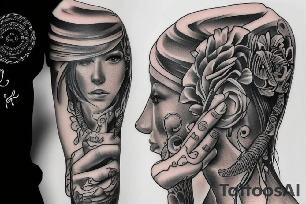 Never give up tattoo idea