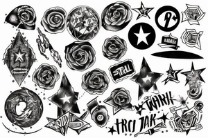 Star track to hell tattoo idea