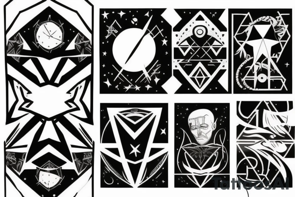 Star track to hell tattoo idea