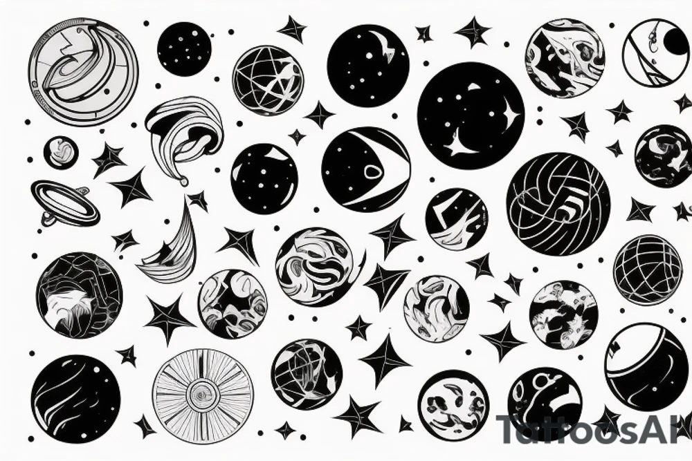 Space line tattoo on the rib tattoo idea