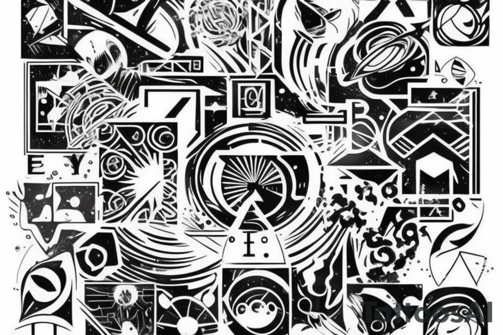 Space line tattoo on the rib tattoo idea