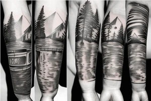 Highway in sky tattoo idea