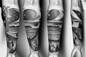 Highway in space tattoo idea