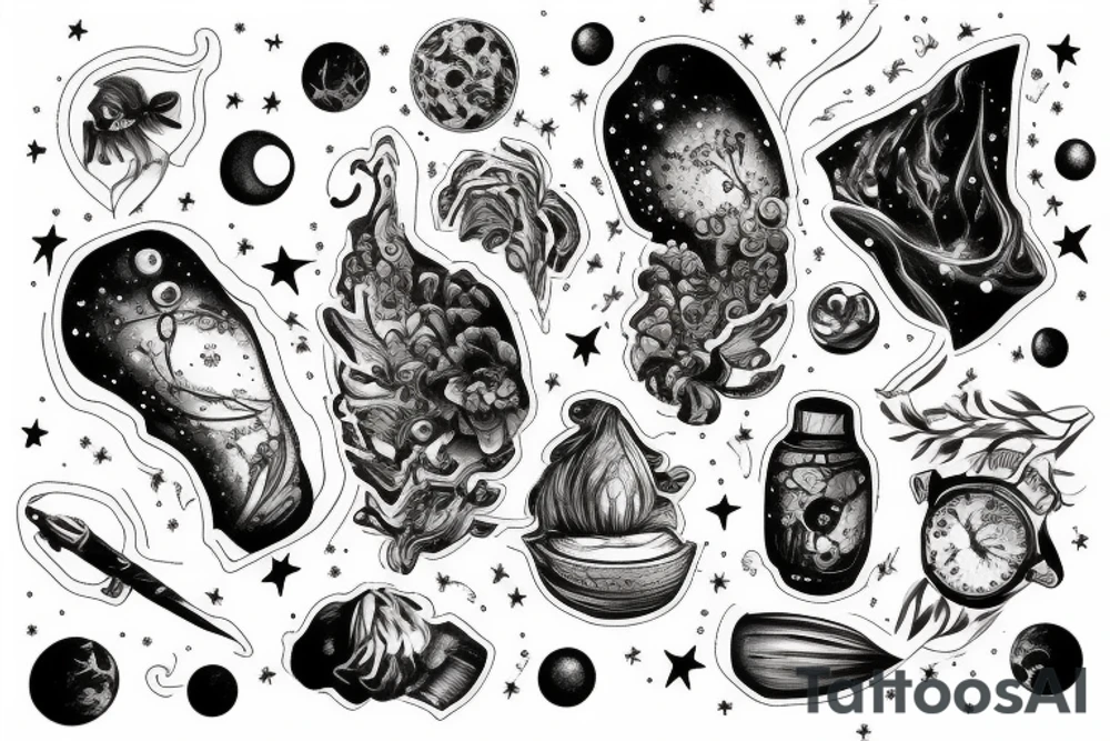 Milky way tattoo idea