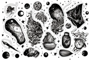 Milky way tattoo idea