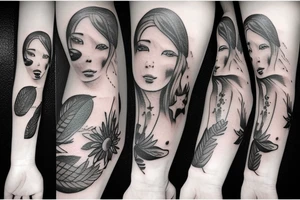 Milky way tattoo idea